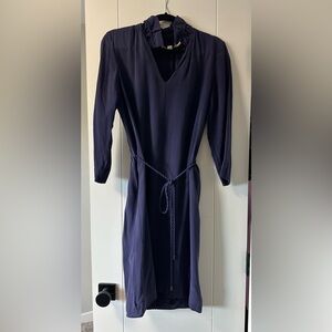 See by Chloe silk dress, navy, US6